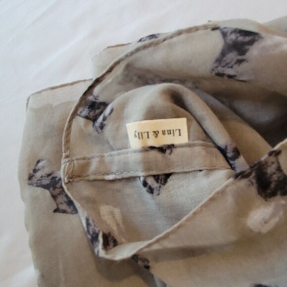 Scottish Terrier Infinity Scarf  Woven Minimalist Dog Lover - Picture 4 of 5